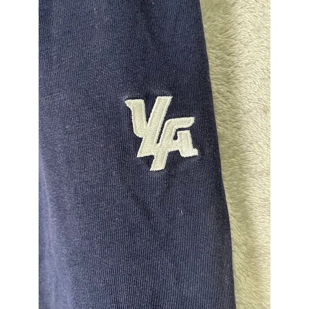 YoungLA M Navy Jogger Sweatpants Tapered Athletic Gym Streetwear Lounge Pants